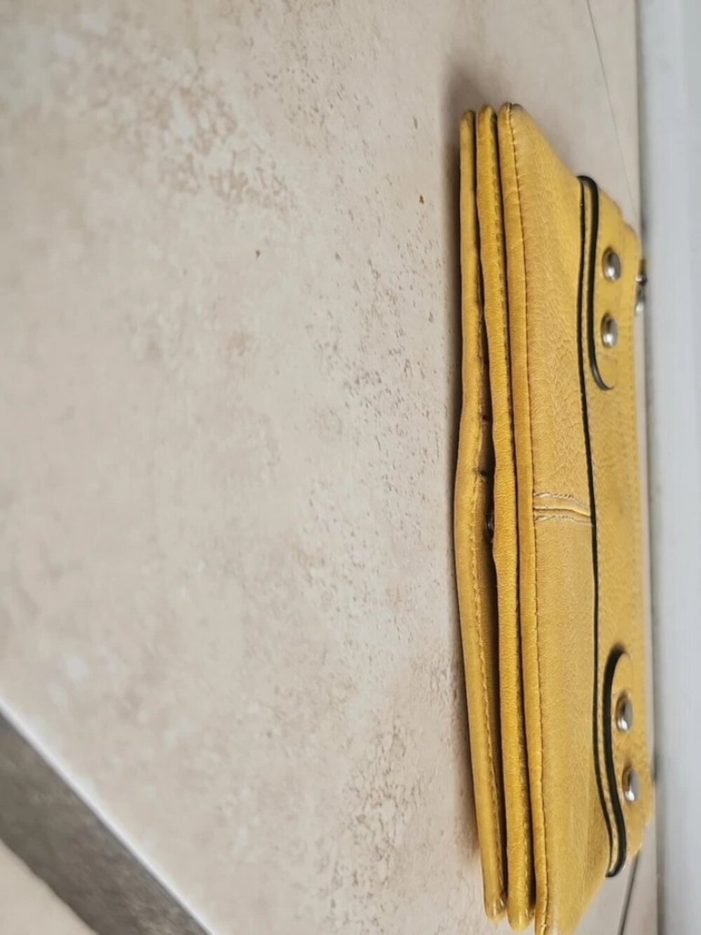 Fossil Yellow Leather Flap Wallet/Clutch - Picture 5 of 7